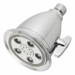 Speakman Anystream® Hotel 5-Jet 4-1/4" Dia. Shower Head, Brushed Chrome Finish, 2.5 GPM