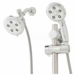 Speakman Anystream® Alexandria Slide Bar Mount Combo Unit, Polished Chrome Traditional Design