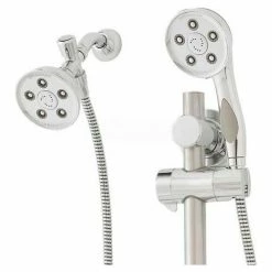 Speakman Anystream® Caspian Slide Bar Mount Combo Unit, Polished Chrome Classic Design