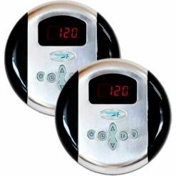 SteamSpa G-SC-2-75-PC Programmable Dual Control Panels, Polished Chrome