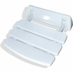 SteamSpa SS-C Wall Mounted Shower Seat, White